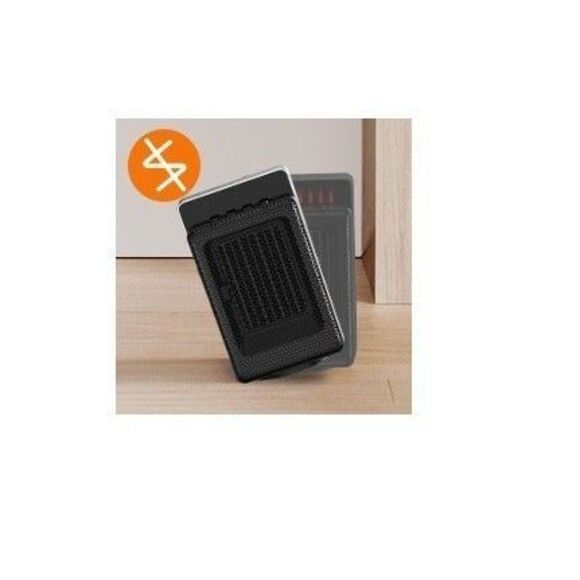 Electric Space Heater with Oscillation & Overheat Tip-Over Protection Black - Picture 7 of 9